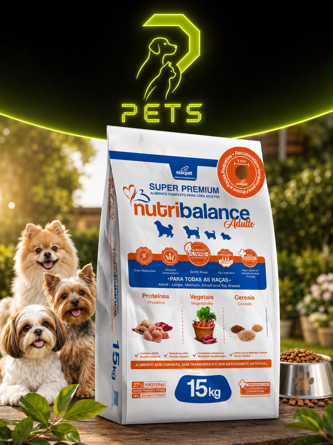 NUTRIBALANCE Super Premium 15KG Raças Pequenas e Médias