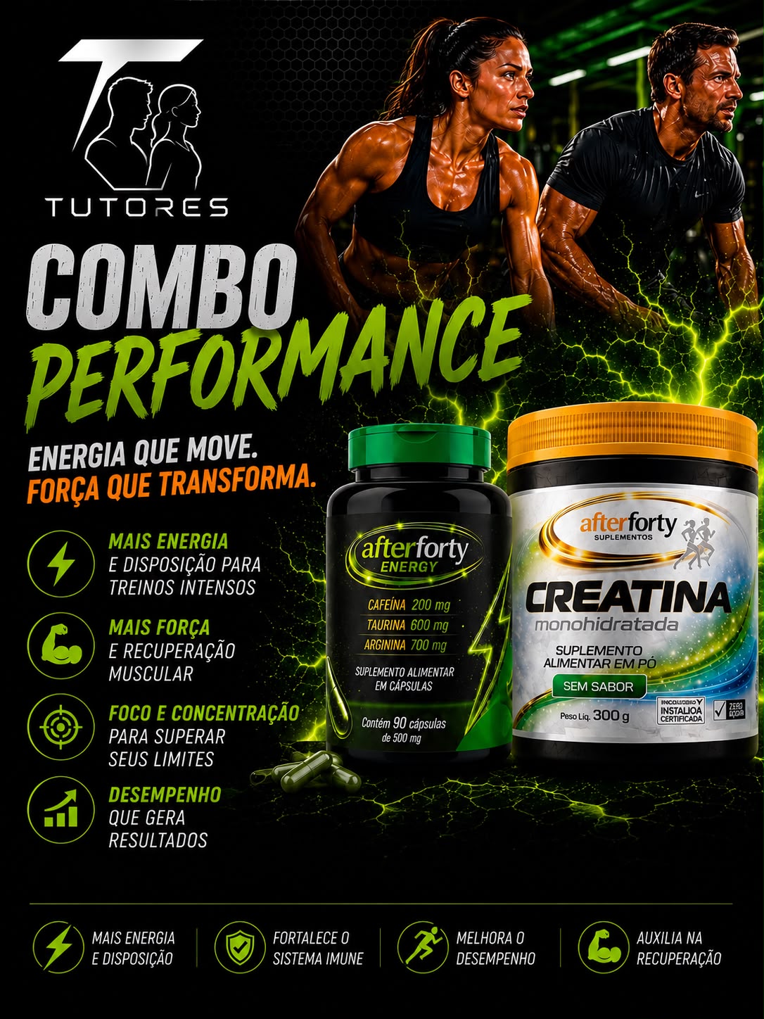 Combo Performance Energy + Creatina