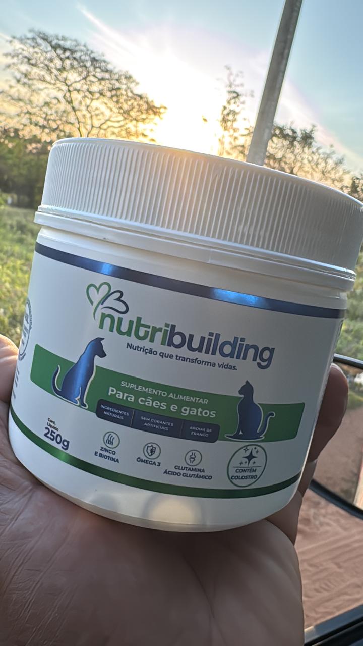 NUTRIBUILDING COM COLOSTRO: SUPLEMENTO PARA CÃES & GATOS 250g - Imagem 3
